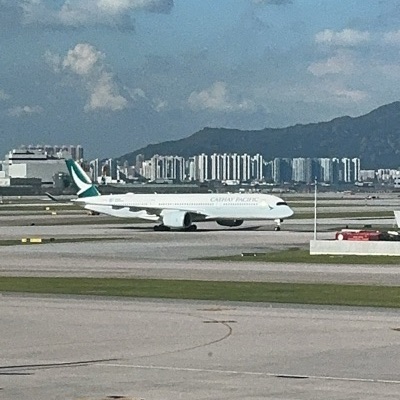 B-LRG Airbus A350-900 Cathay Pacific, SEA → HKG, 6 Sept 2026, photographed by Max Trần